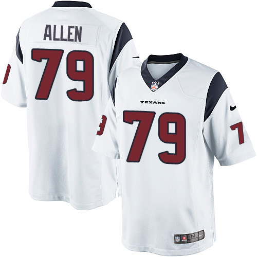 Youth Elite Jeff Allen Nike Jersey White Road - #79 NFL Houston Texans